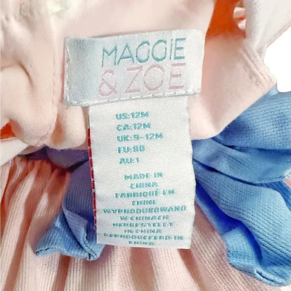 Maggie & Zoe | Pastel Scalloped Bunny Dress (12 mos) 🐰💕 - Picture 7 of 7